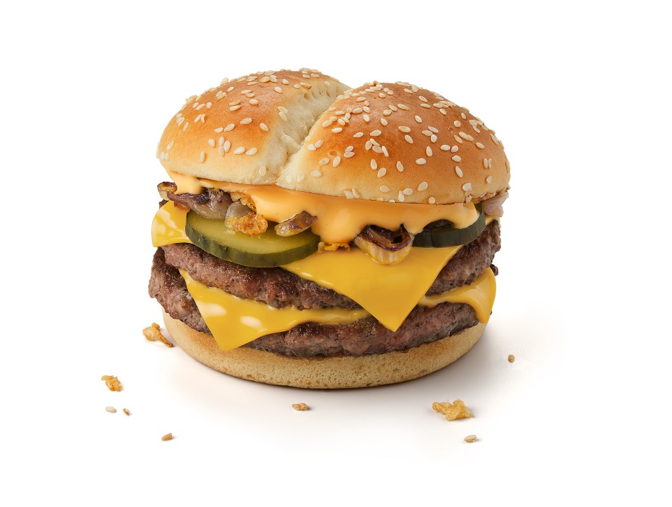 The Philly Cheese Stack is a Maccies take on the classic Philly Cheese Steak sandwich