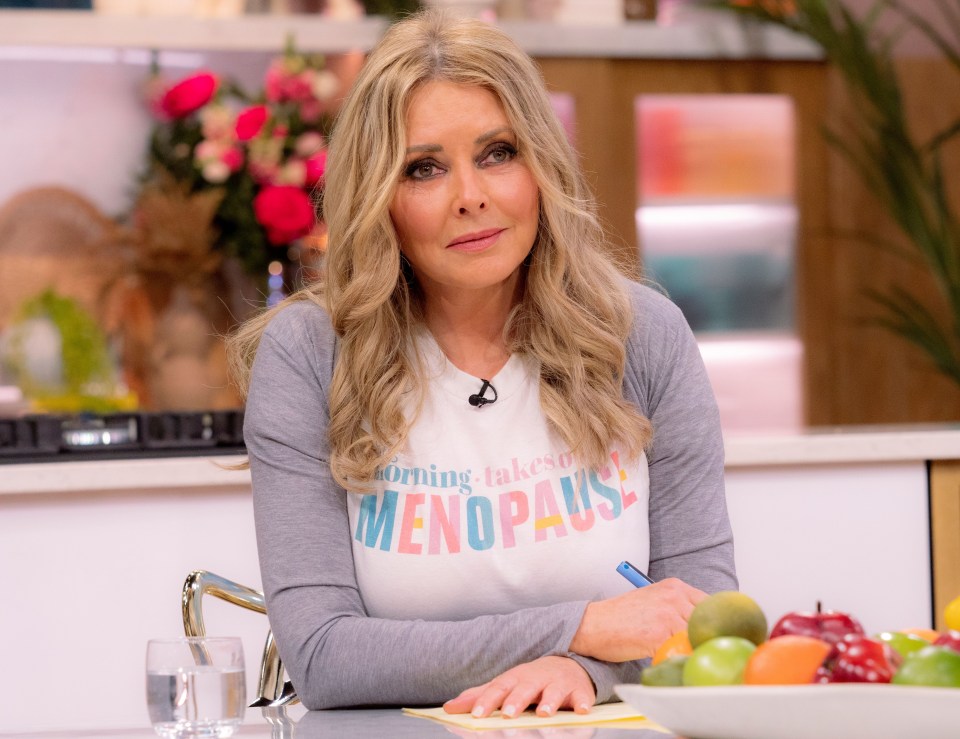 Carol Vorderman has revealed that she felt suicidal over the menopause