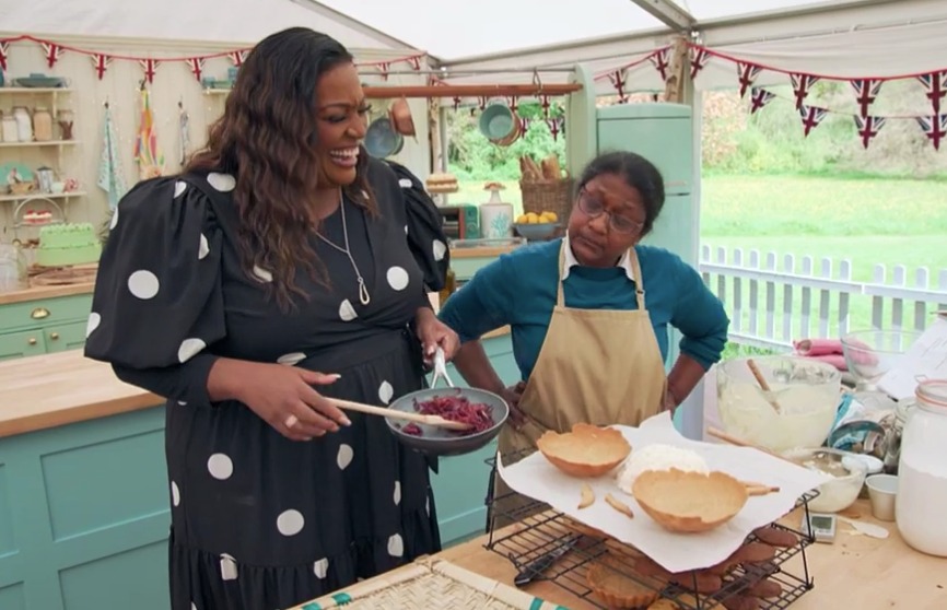 Bake Off host Alison Hammond accused Saku of 'cheating' during Biscuit Week