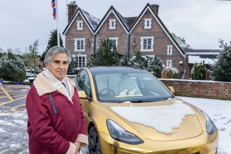 Bling-loving millionaire Sheikh Abid Gulzar - who drives a fleet of gold supercars - has been accused of failing to protect an iconic UK attraction