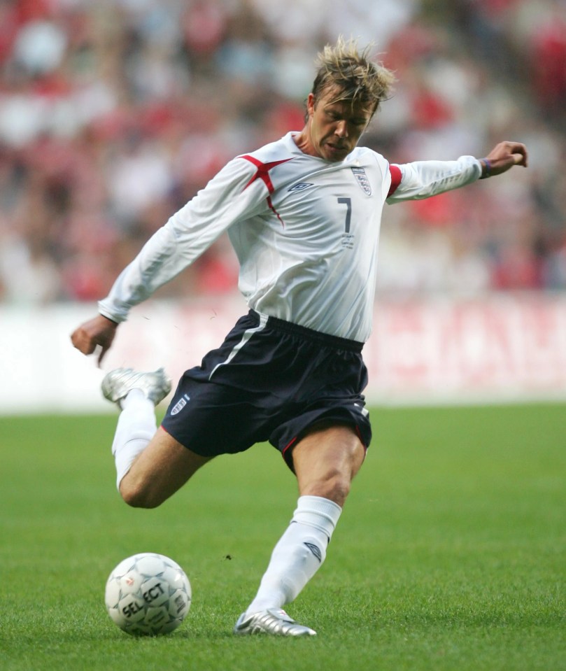 David Beckham is also considered among England's greatest