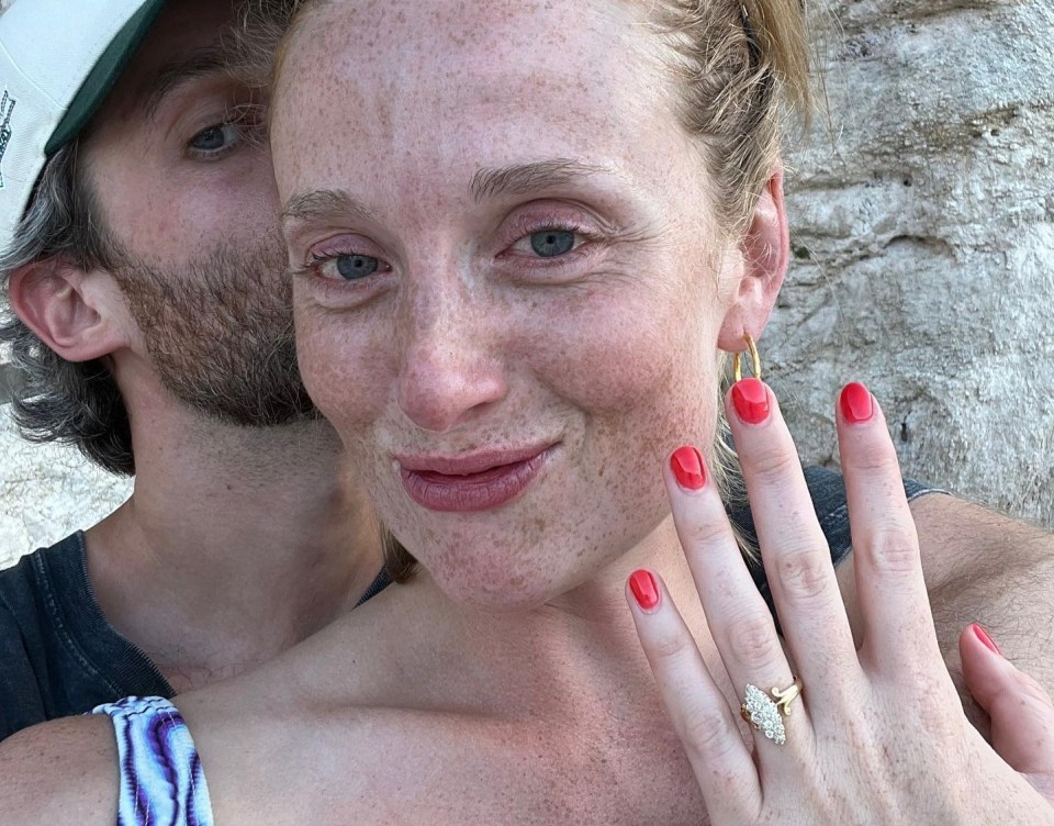 Jude Monk McGowan and his partner Jessica Hern announce their engagement