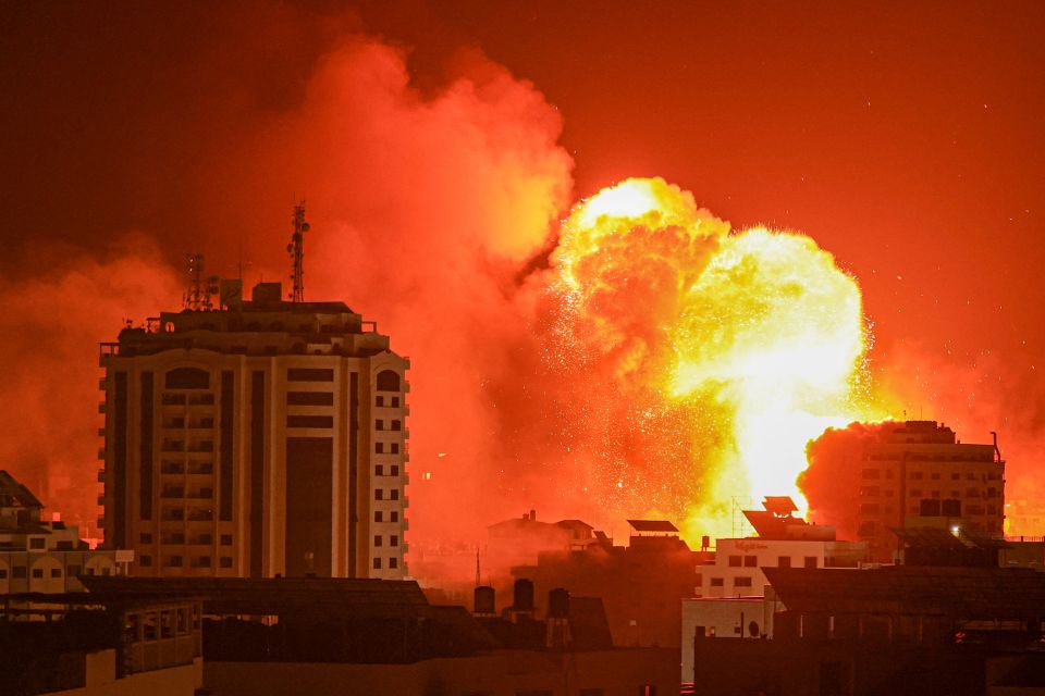 Israel unleashed a barrage of airstrikes overnight on Monday