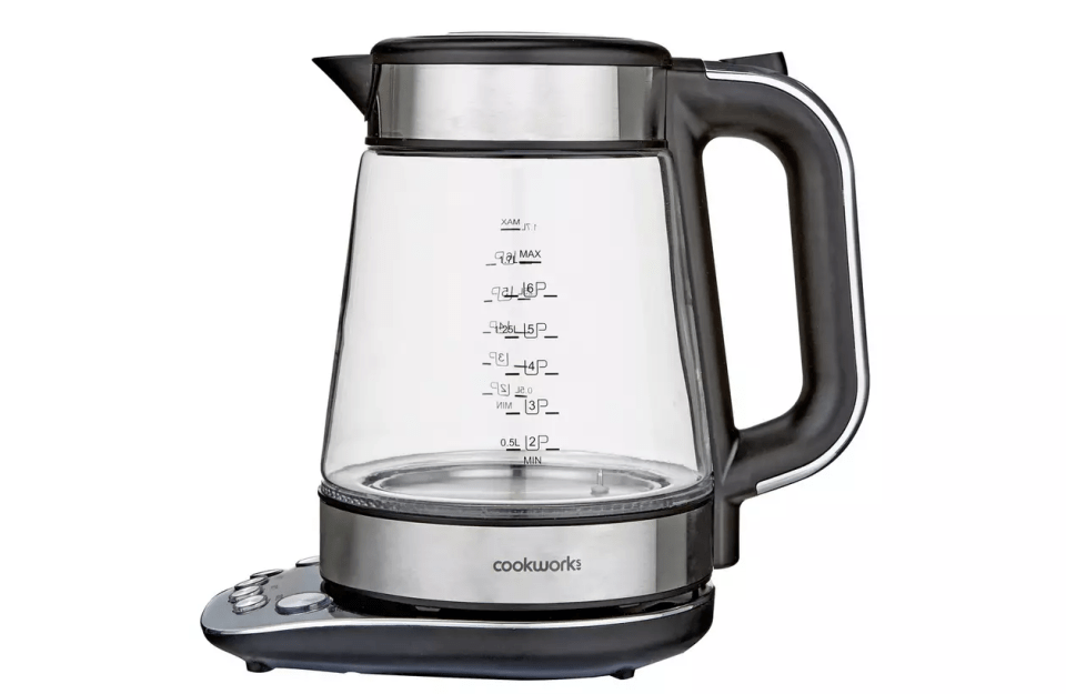 Cookworks Variable Temperature Glass Kettle