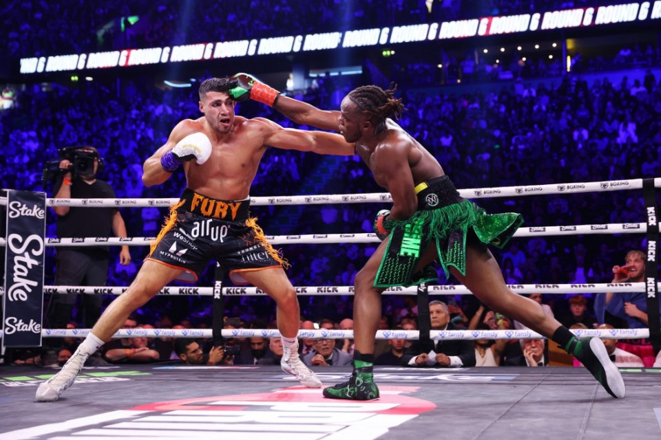 Tommy Fury locked horns with KSI on Saturday night