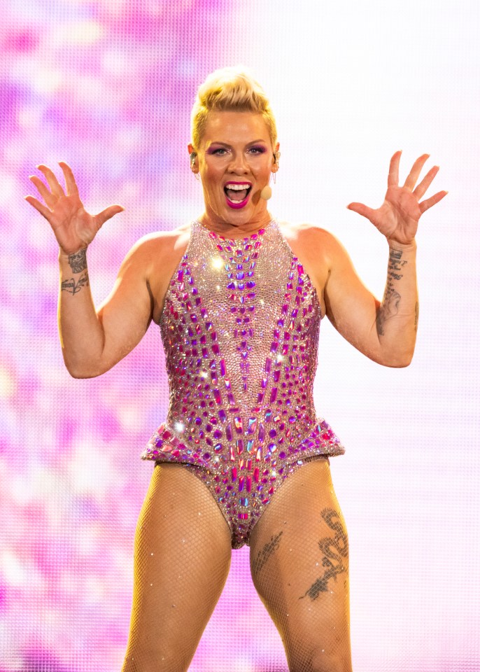 ATLANTA, GEORGIA - SEPTEMBER 15: P!NK performs on day one of Music Midtown at Piedmont Park on September 15, 2023 in Atlanta, Georgia. (Photo by Scott Legato/WireImage)