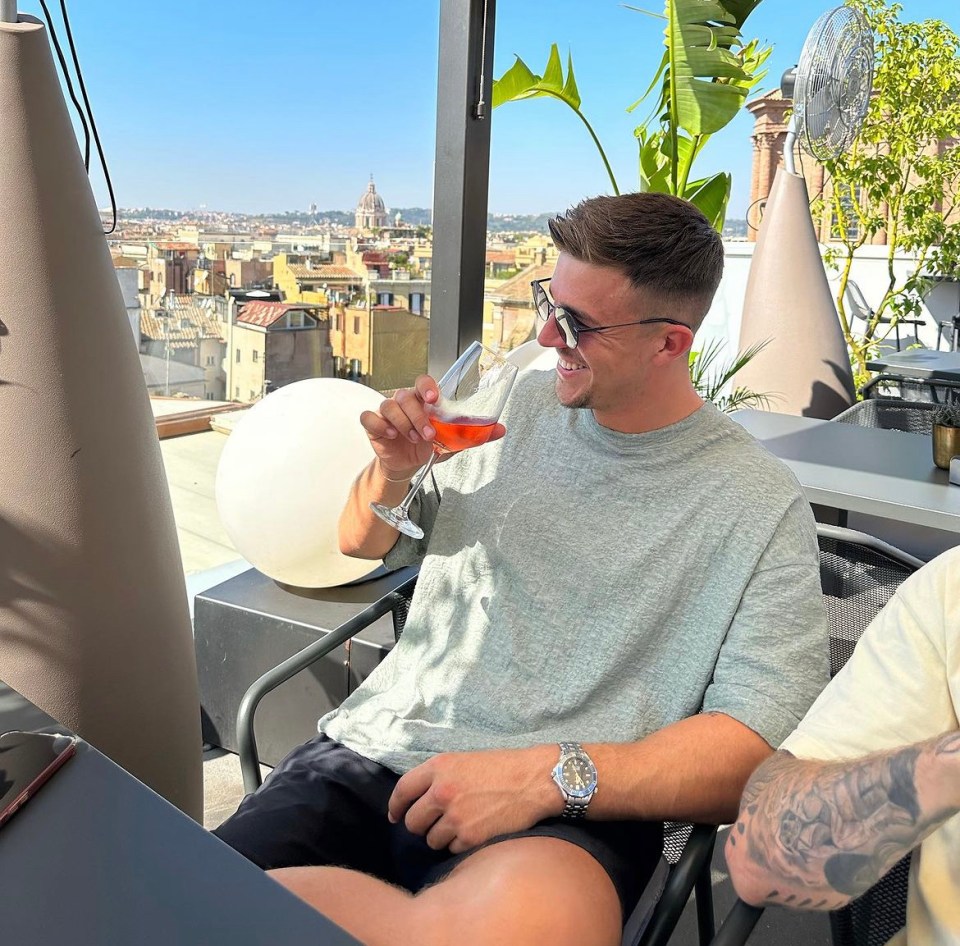 Mitchel Taylor shared snaps from a luxury trip to Rome