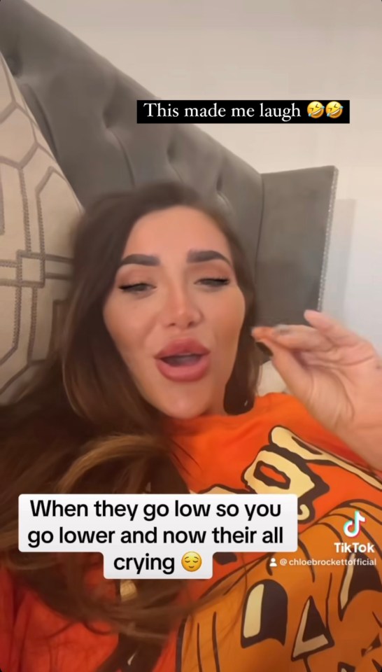 The reality star took to her Instagram stories with a Real Housewives re-enactment