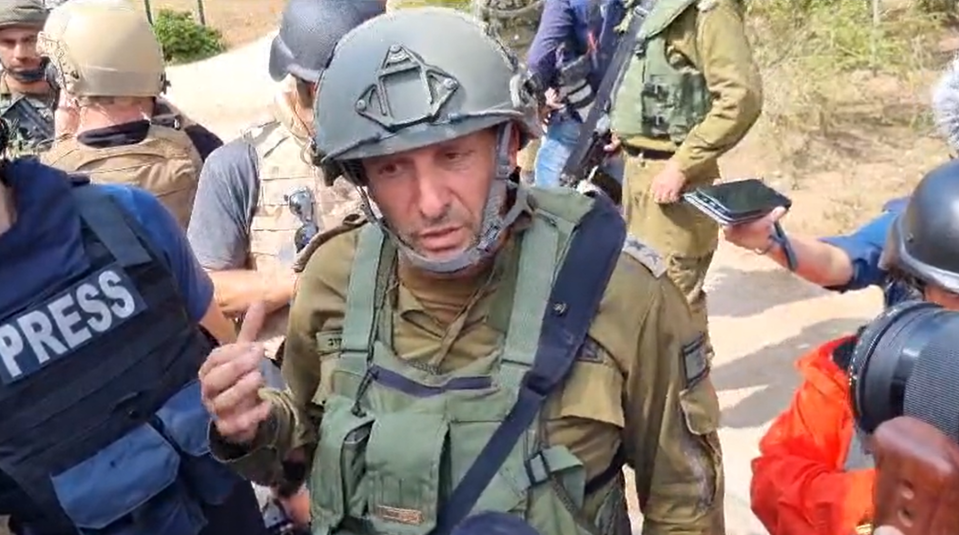 Israeli Defence Force's Major General Itai Veruv described scenes of brutal violence