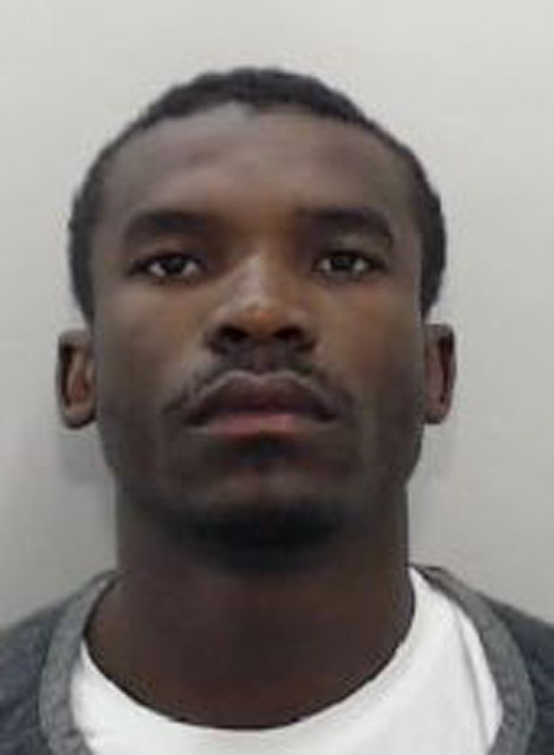 A washed-up footballer who pretended to be a Chelsea star to continue a champagne lifestyle has been jailed for four years...Former Derby County ace Medi Abalimba admitted multiple counts of fraud after he ran up bar tabs worth thousands of pounds while pretending to be Chelsea winger Gael Kakuta..--.Pictured: Medi Abalimba mugshot