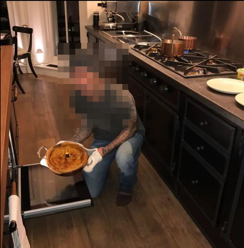 This celebrity's husband enjoys spending time in the posh kitchen practising his cooking skills