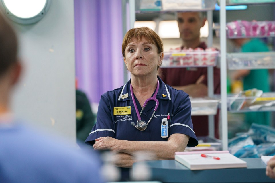 Melanie Hill as Siobhan Mackenzie in Casualty