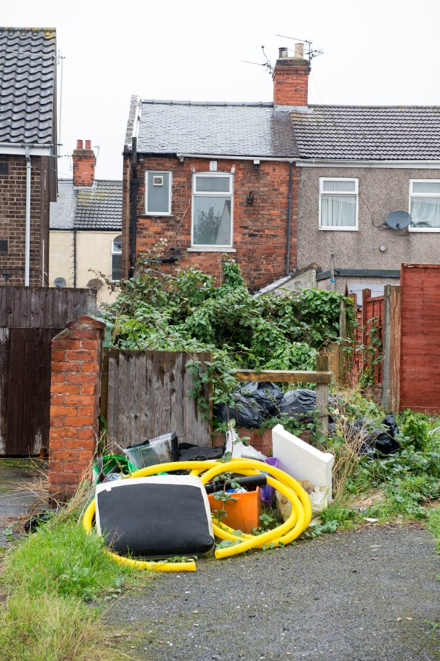 Fly tippers use the area as a dump