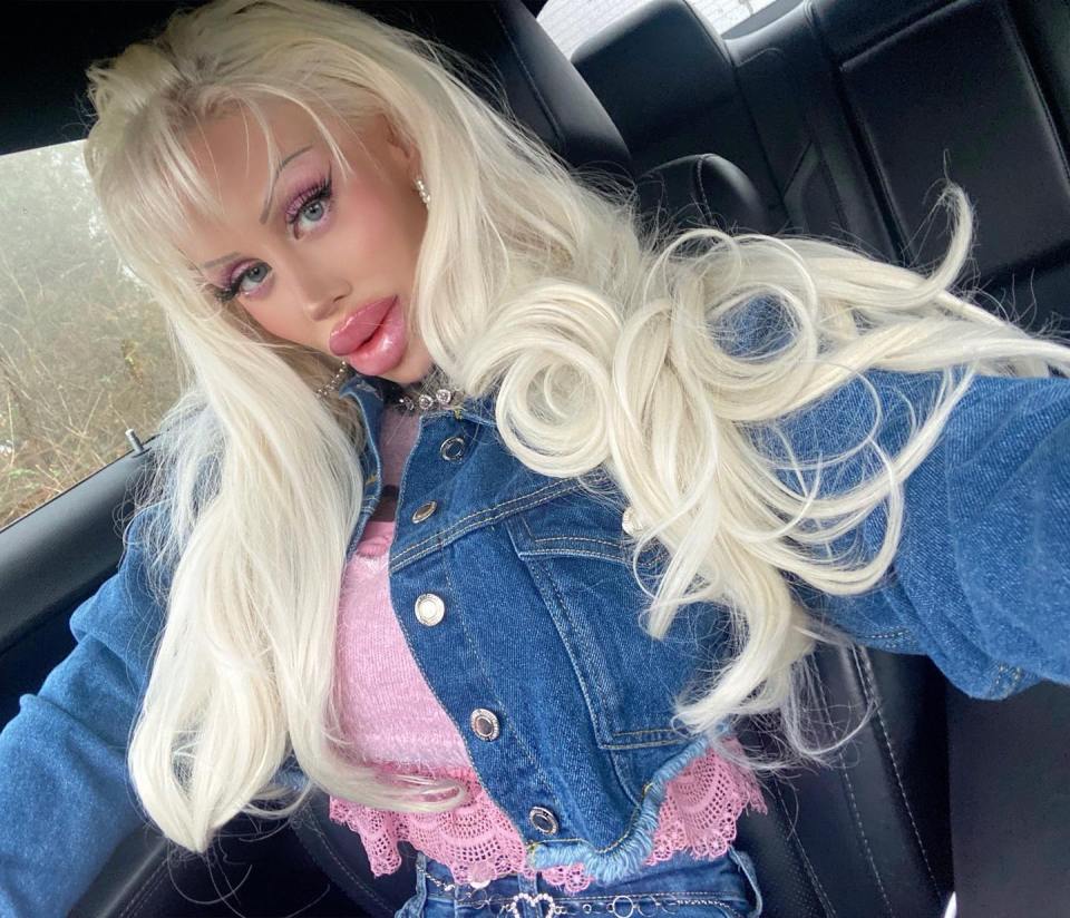 The self proclaimed "bimbo Barbie" began surgeries at age 21