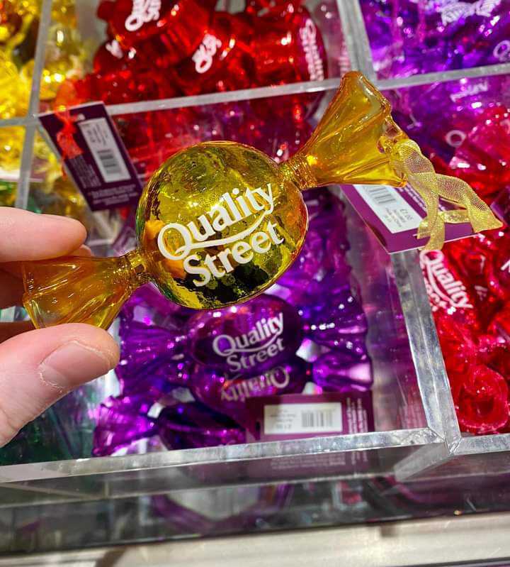 Each of the five chocolate-themed Christmas decorations costs £7