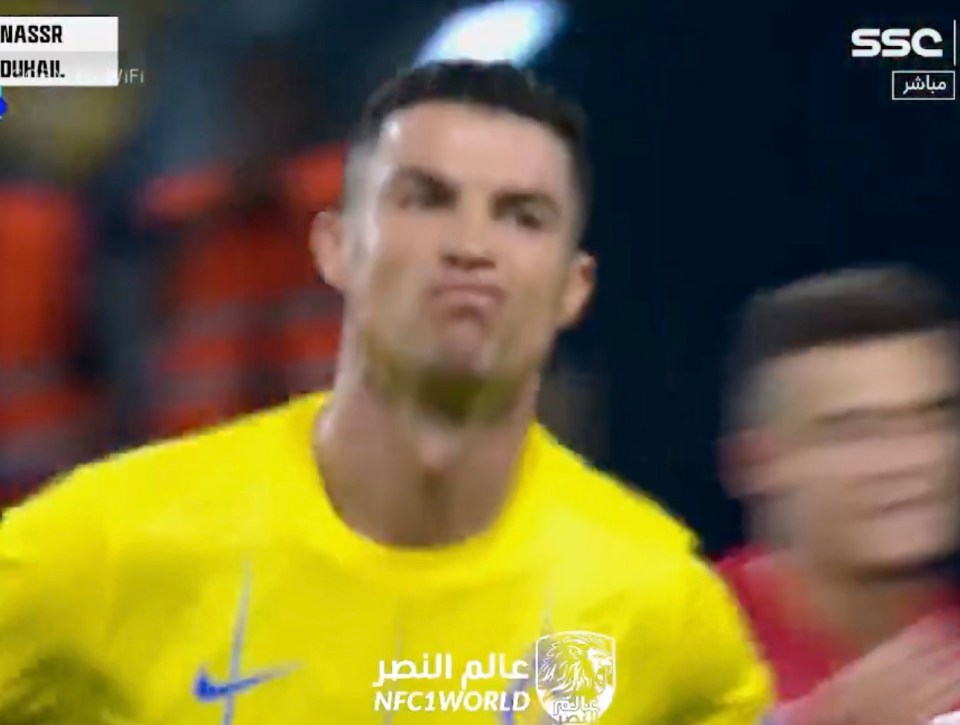 Was there even a hint of smugness about Ronaldo's reaction?