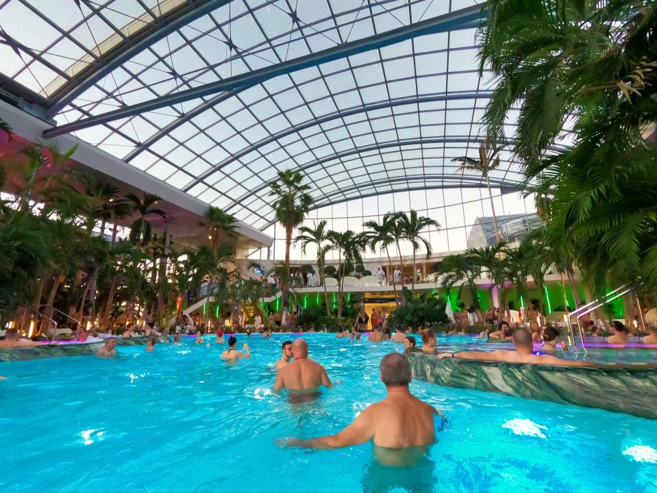 Therme Bucharest has pools, waterslides, spa treatments and pool-side bars