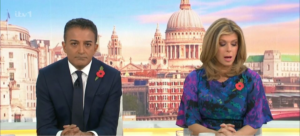 Adil Ray was seen presenting with Kate Garraway on Thursday's ITV show