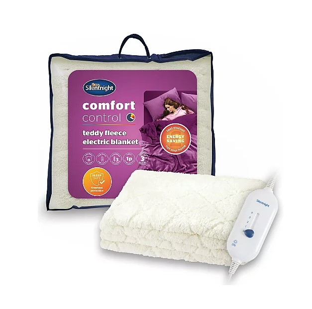 The Silentnight Teddy Fleece Electric Blanket is on sale for £30