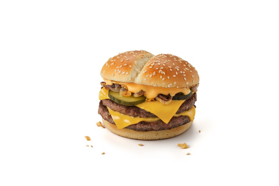 The Philly Cheese Stack is a Maccies take on the classic Philly Cheese Steak sandwich