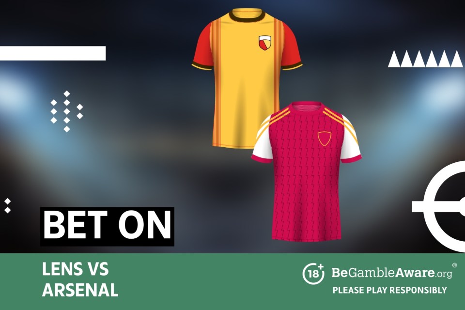 Bet on Lens vs Arsenal. 18+ BeGambleAware.org Please play responsibly.