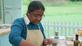 Saku used real onions for her onion side dish on her Illusion Biscuit Banquet