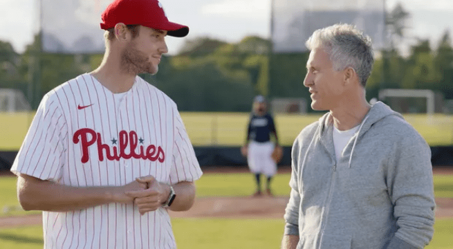 Broad is being trained by MLB legend Chase Utley