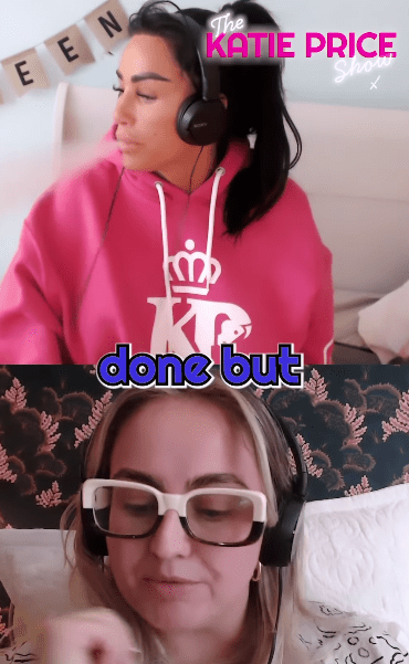 Katie Price vaped during her podcast chat with her sister