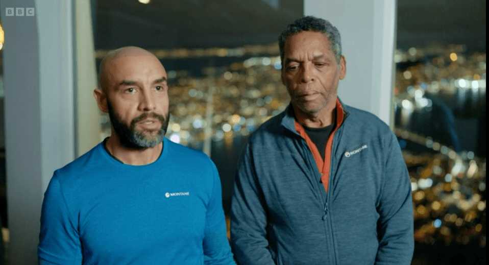 Alex Beresford and his father, Noel, won the Celebrity Race Across The World