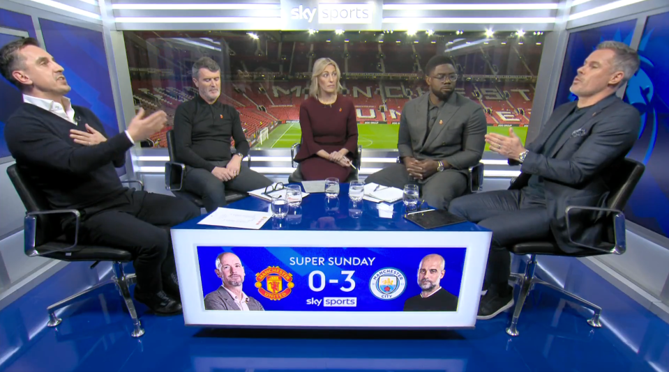 It sparked a fierce debate between Sky Sports pundits Gary Neville and Jamie Carragher