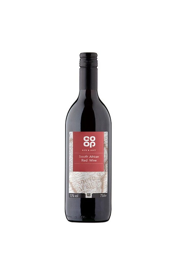 The Co-op has cut alcohol in its £5.50 Fairtrade South African red wine down from 13 per cent to 11 per cent