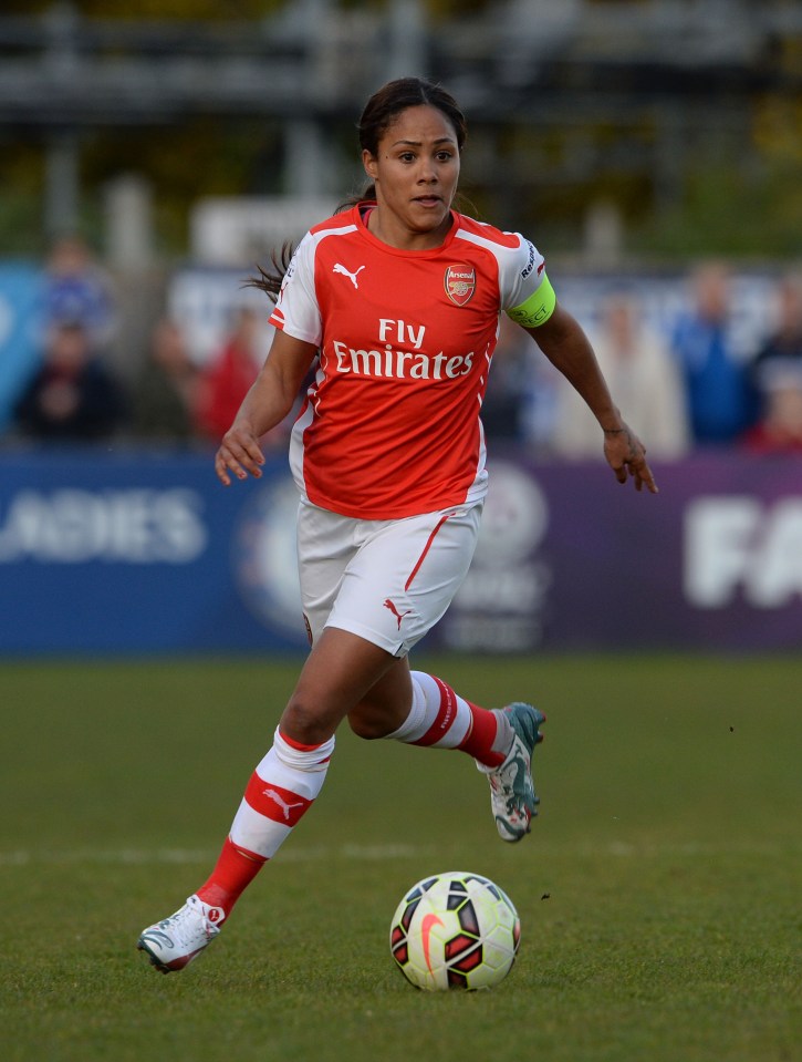 She used to play for Arsenal