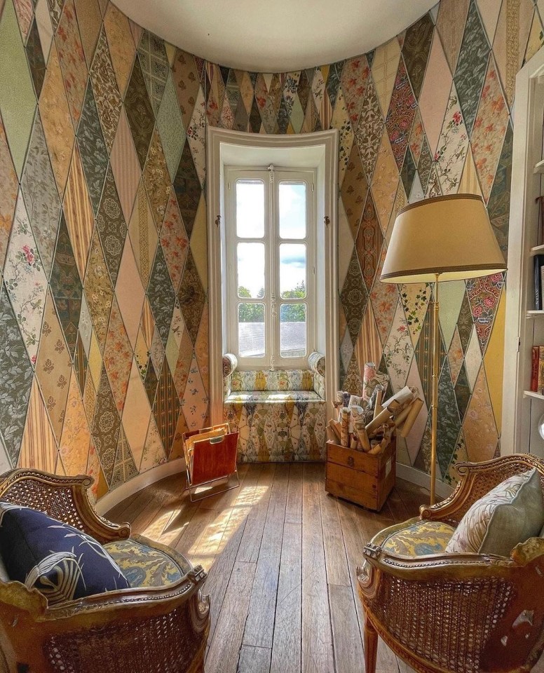 The iconic 'Wallpaper Museum' displayed at their Home – the Château de La Motte Husson