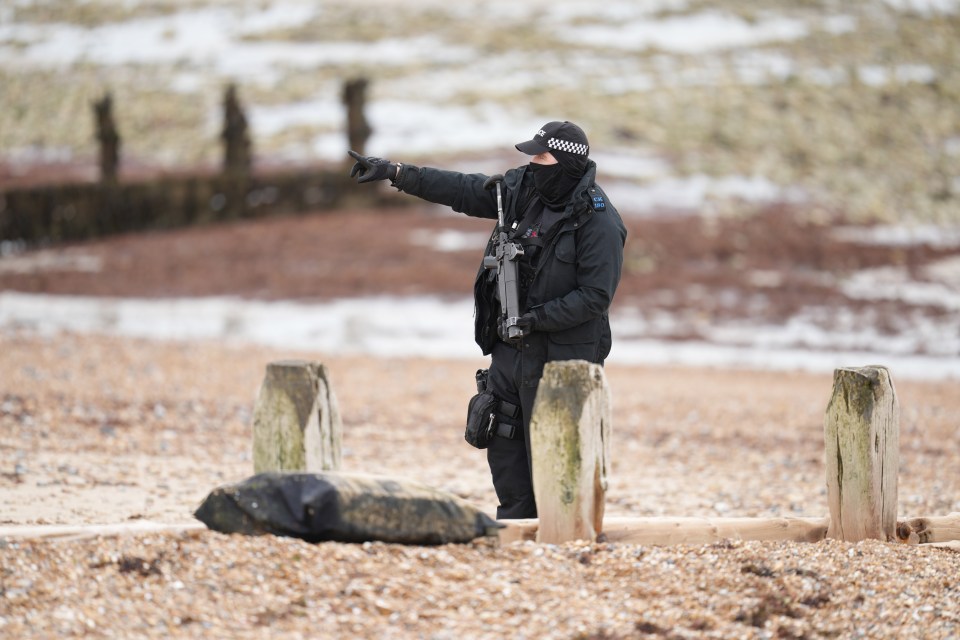 Locals have seen officers on multiple occasions guarding drugs that have washed up