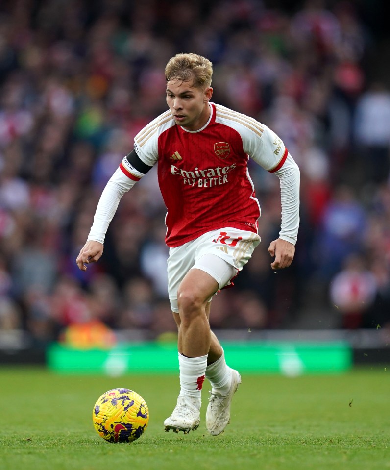 Emile Smith Rowe made his first Prem start since May 2022