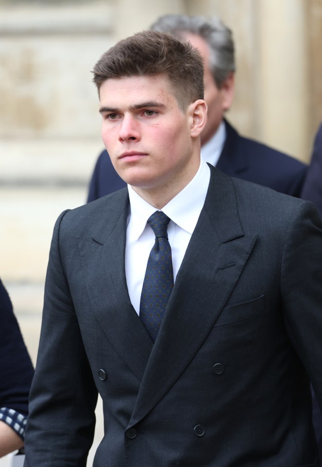 Arthur Chatto attending the memorial service for the Duke of Edinburgh at Westminster Abbey on March 29, 2022