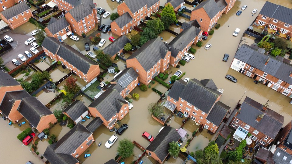 Homes in Derbyshire had to be evacuated on Saturday