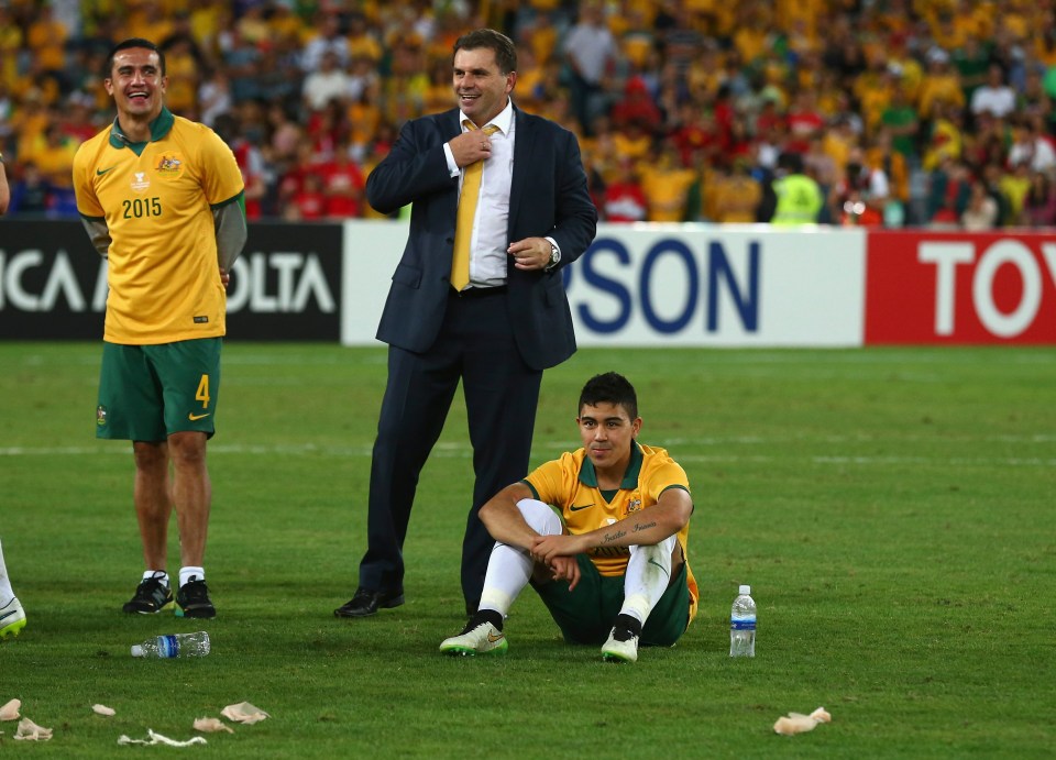 The Aussie played for his country under Ange Postecoglou