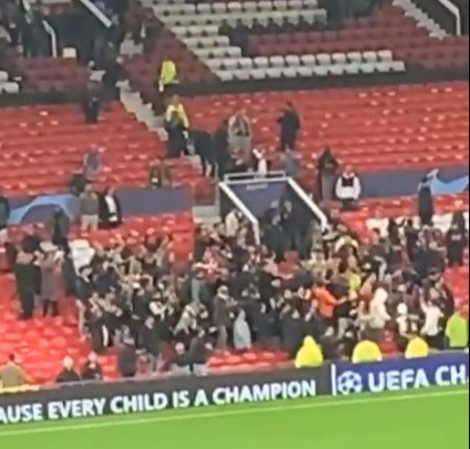 Man Utd fans were left outraged the away fans were able to get in