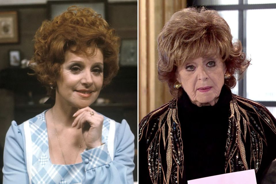  Legendary Corrie star Barbara Knox as Rita Sullivan (left in 1974 and right 2023)