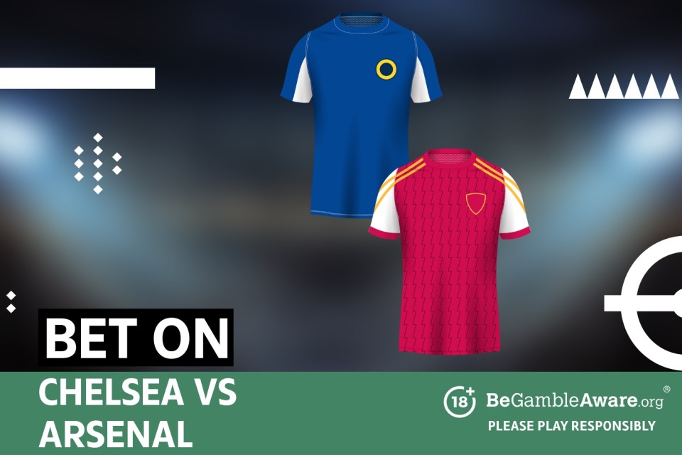 Bet on Chelsea vs Arsenal. 18+ BeGambleAware.org Please play responsibly.