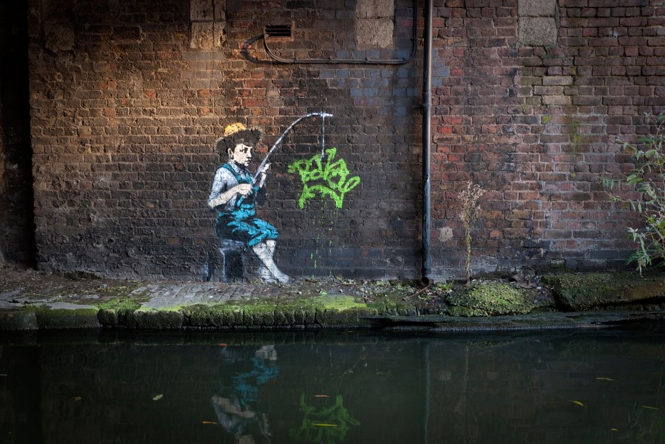 Banksy image pictured in London