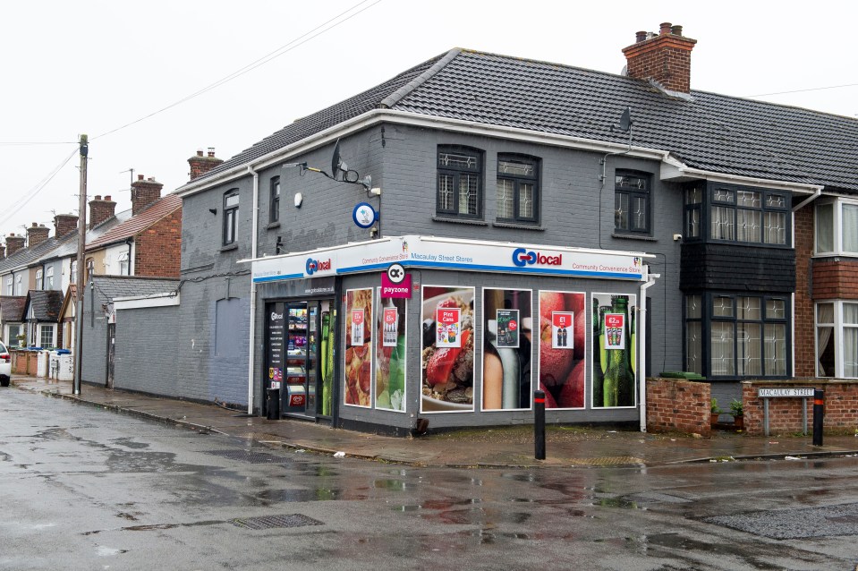 A man died after being stabbed outside the corner shop