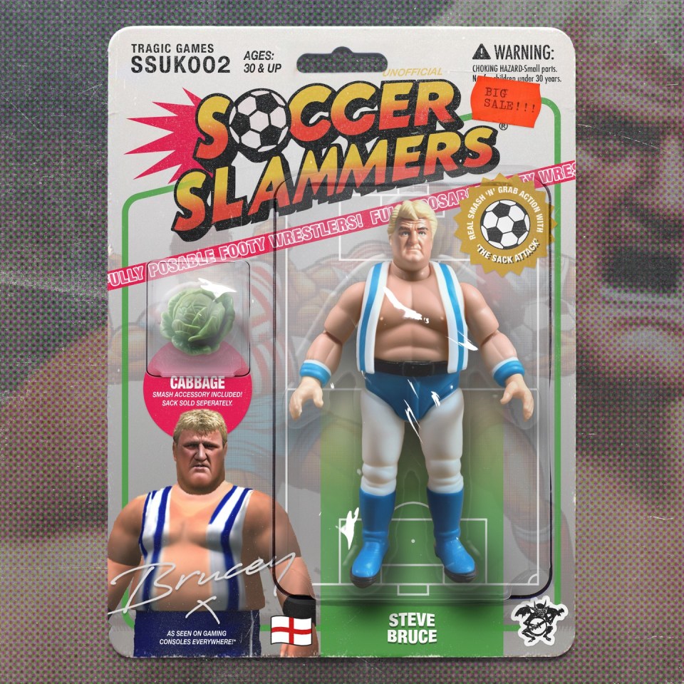 Steve Bruce has been turned into a WWE action figure