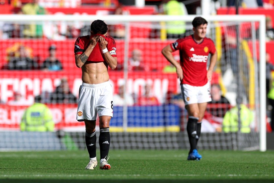 Manchester United were on course to suffer to their third consecutive home defeat against Brentford