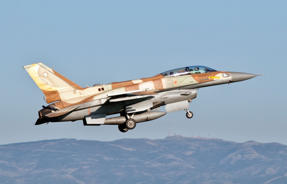 Israel's F-16ls that are currently involved in blitzing Gaza