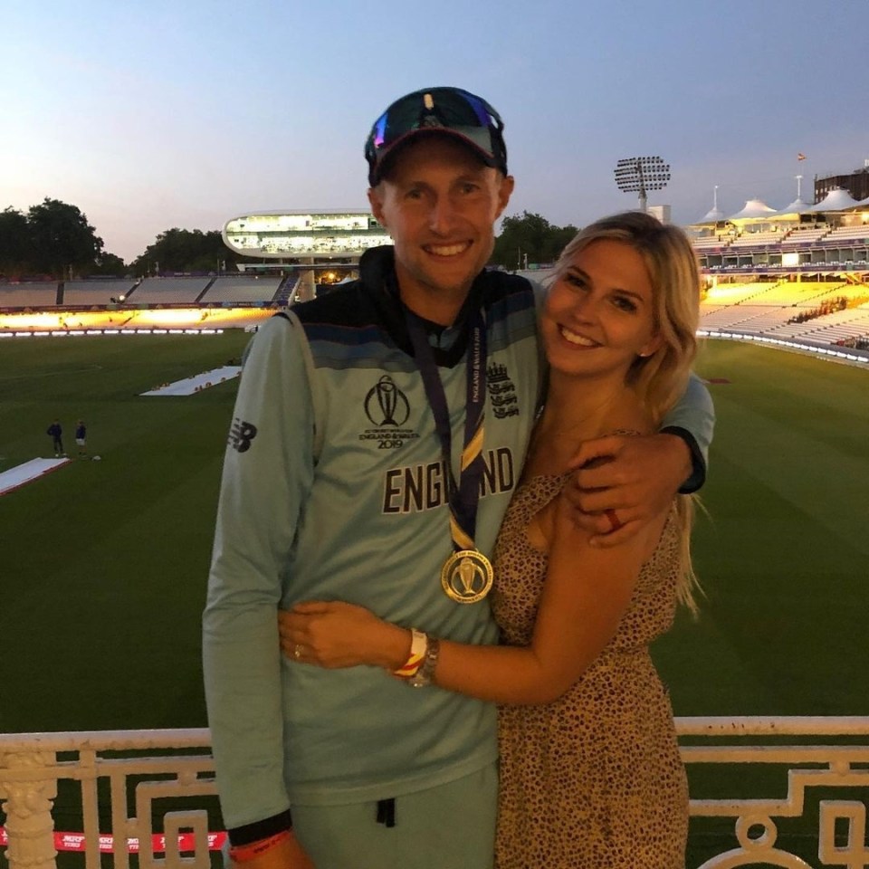 Joe Root and Carrie got married in 2018 in Sheffield