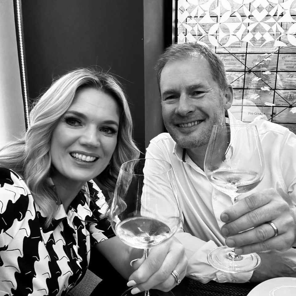 Charlotte Hawkins has taken to Instagram to celebrate rarely-seen husband Mark Herbert's birthday