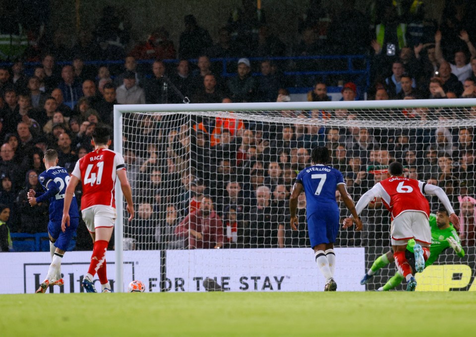 Palmer scored the penalty for his second Chelsea goal