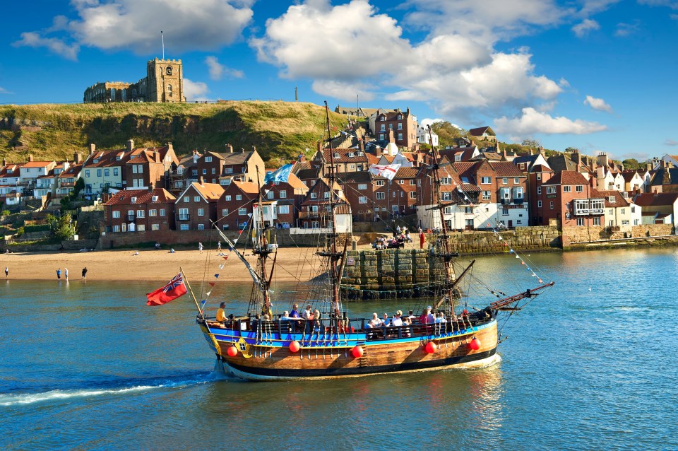 Set in Yorkshire, Whitby is known for its beaches and historical sites